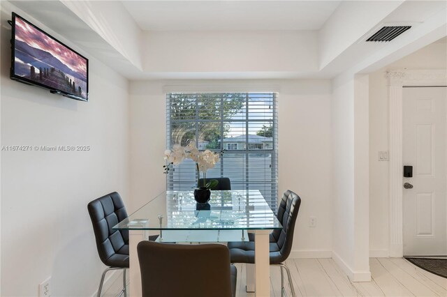 view of dining area