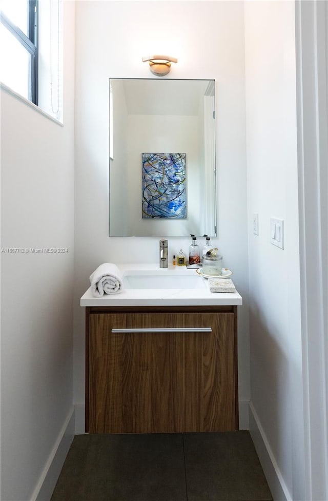 bathroom featuring vanity