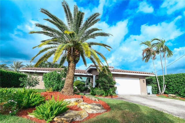 view of front of house featuring a garage