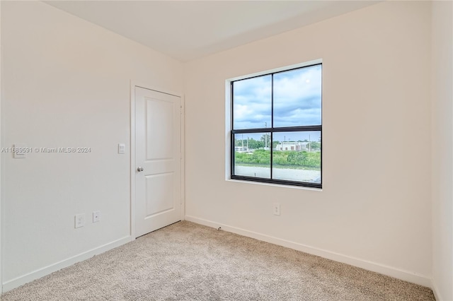 spare room featuring carpet