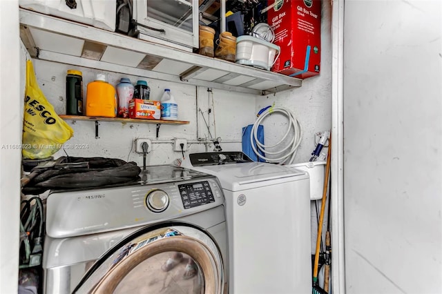 laundry area featuring separate washer and dryer