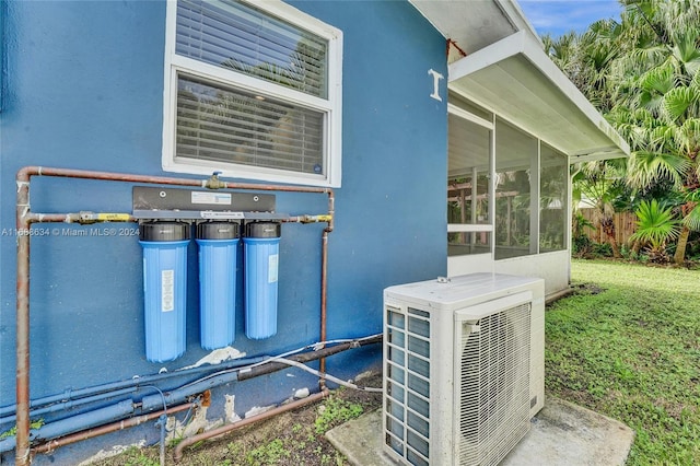 exterior details with ac unit