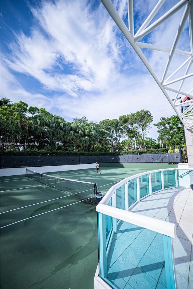 view of tennis court