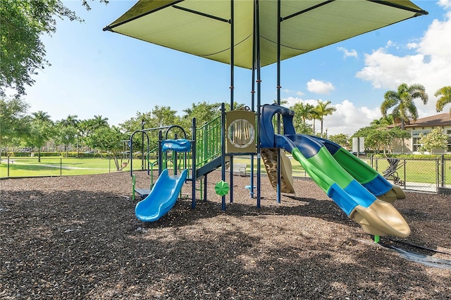 view of jungle gym