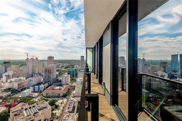 view of balcony