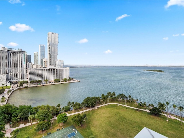 1900 N Bayshore Dr Unit 1704, Miami, FL 33132 - water view with skyline