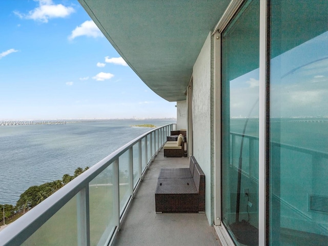 1900 N Bayshore Dr Unit 1704, Miami, FL 33132 - balcony with a water view