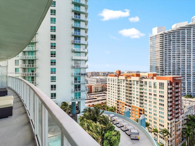 view of balcony