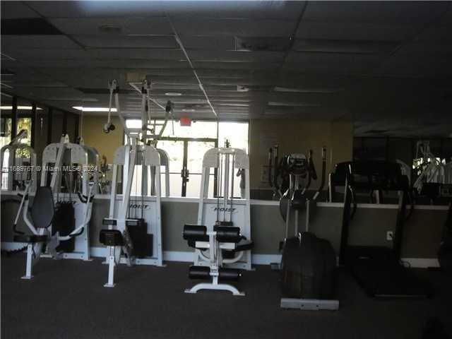 view of gym