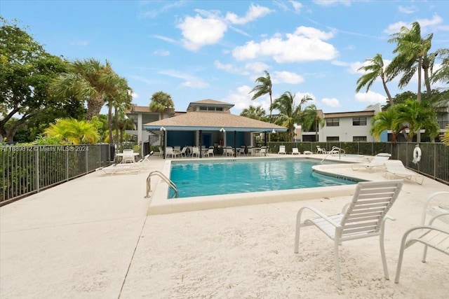 view of pool with a patio area