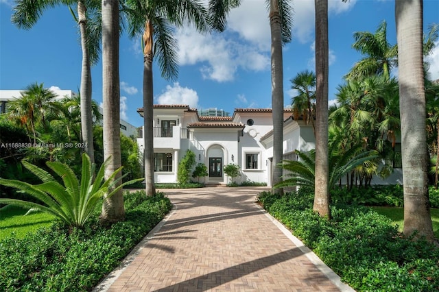 view of mediterranean / spanish house