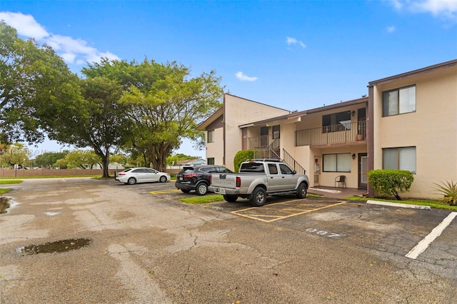 view of vehicle parking