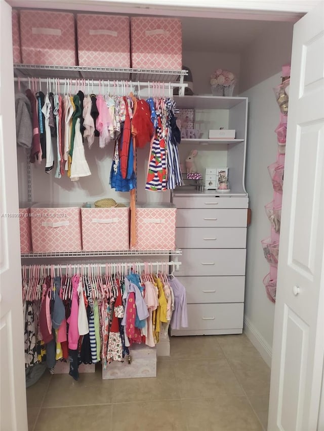 view of closet