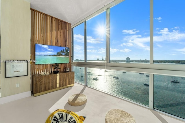 view of sunroom