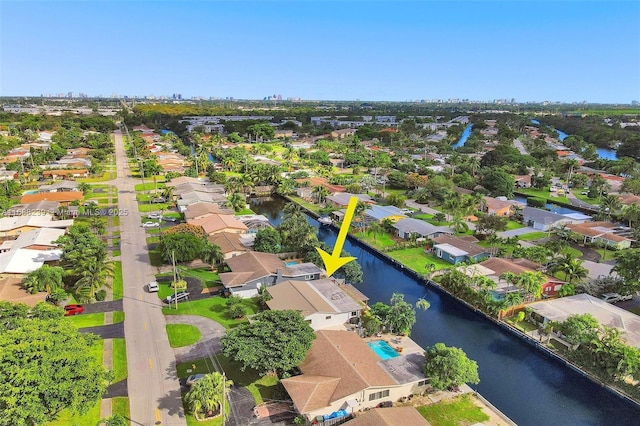 2000 NW 38th St, Oakland Park, FL 33309 - aerial perspective of suburban area featuring a nearby body of water