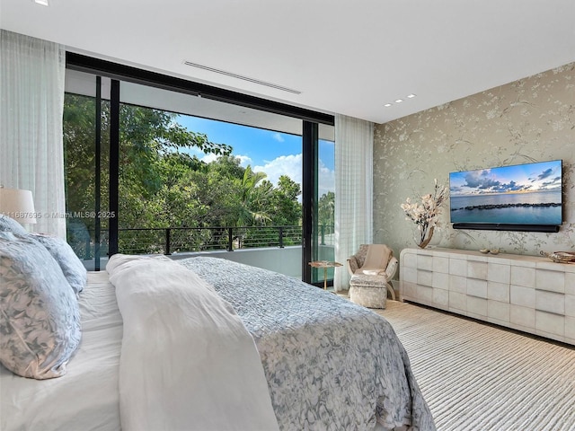 bedroom featuring hardwood / wood-style floors