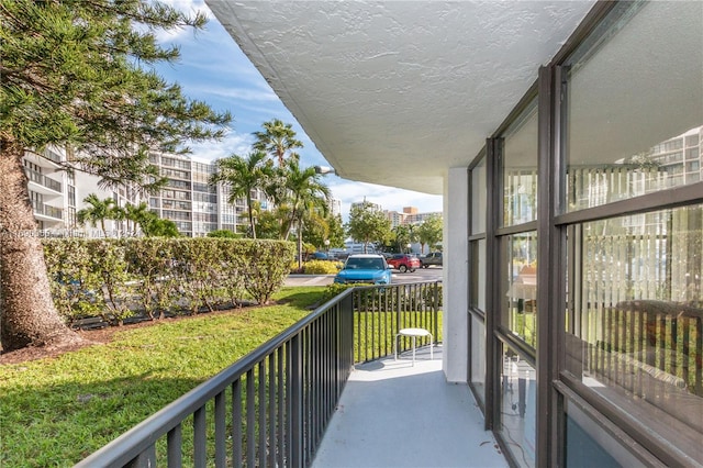 view of balcony