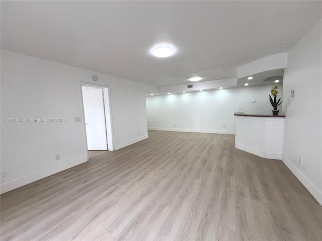 empty room featuring light hardwood / wood-style flooring