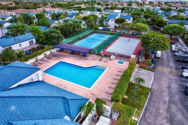 21300 San Simeon Way Unit K2, Miami, FL 33179 - aerial view of a pool