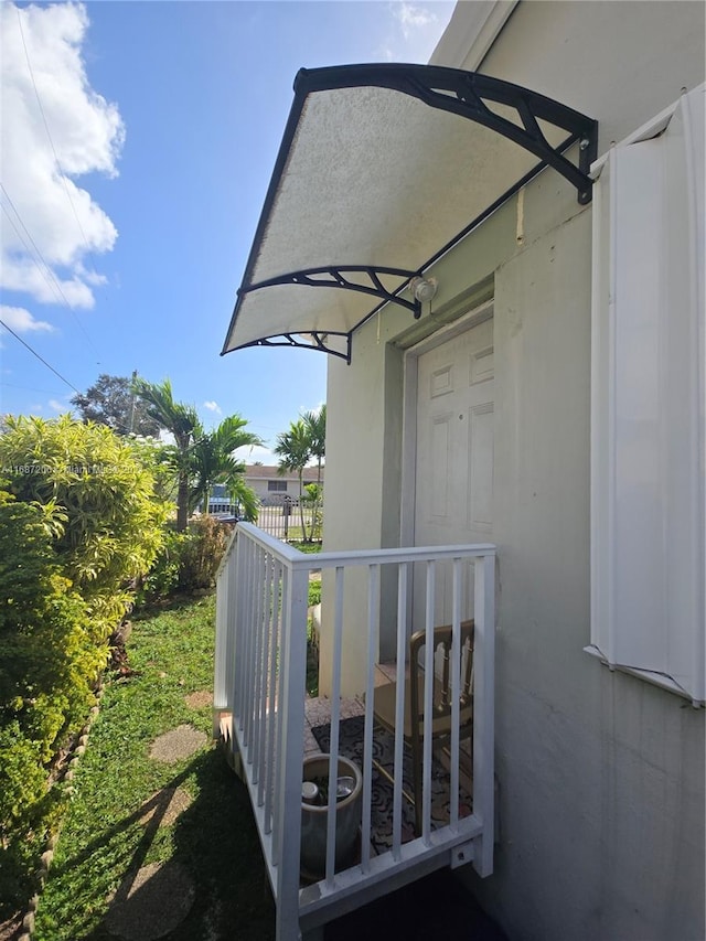 view of balcony