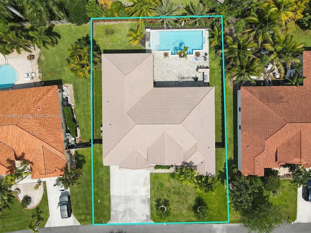 birds eye view of property