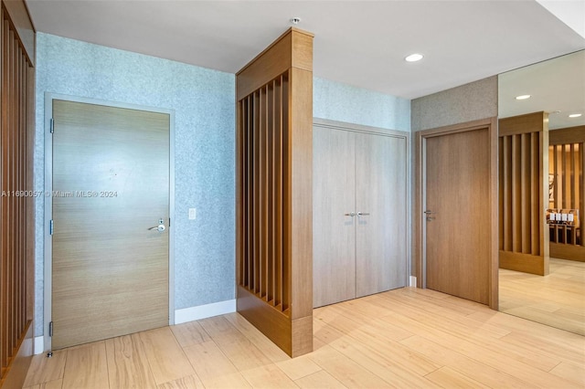 interior space featuring light hardwood / wood-style floors