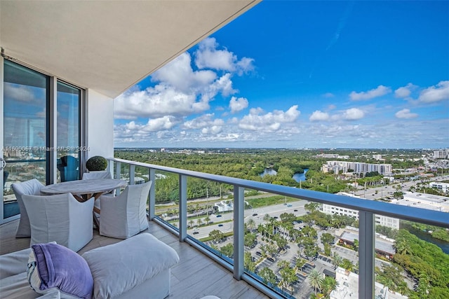 view of balcony