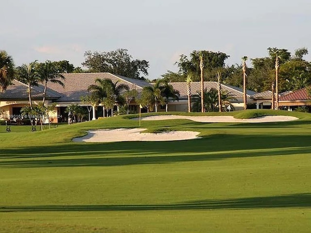 view of community with a yard