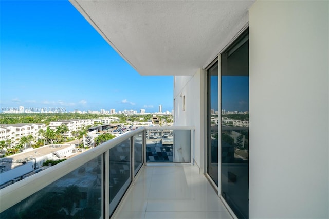 balcony featuring a city view