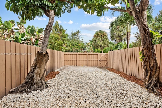 view of yard with a patio