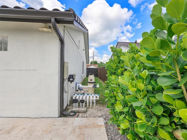 view of home's exterior featuring a patio