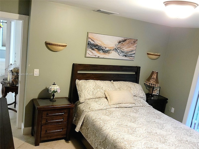 view of tiled bedroom