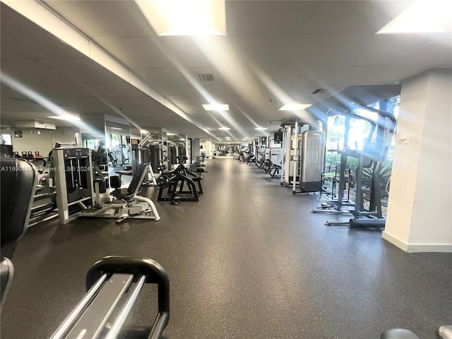 view of exercise room