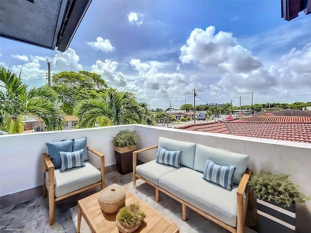 balcony with outdoor lounge area