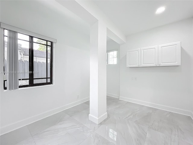 empty room with french doors