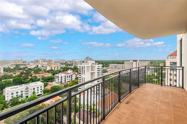 view of balcony