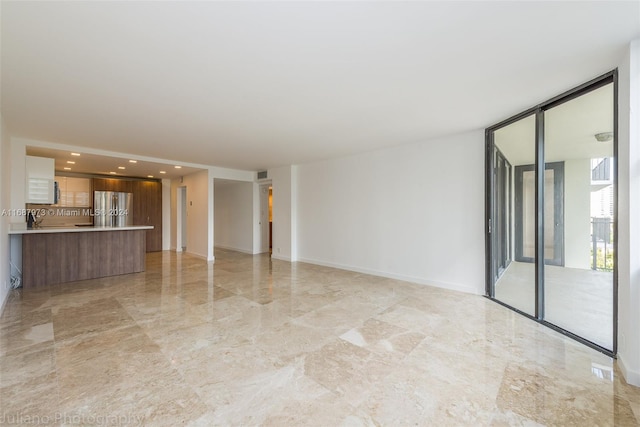 view of unfurnished living room