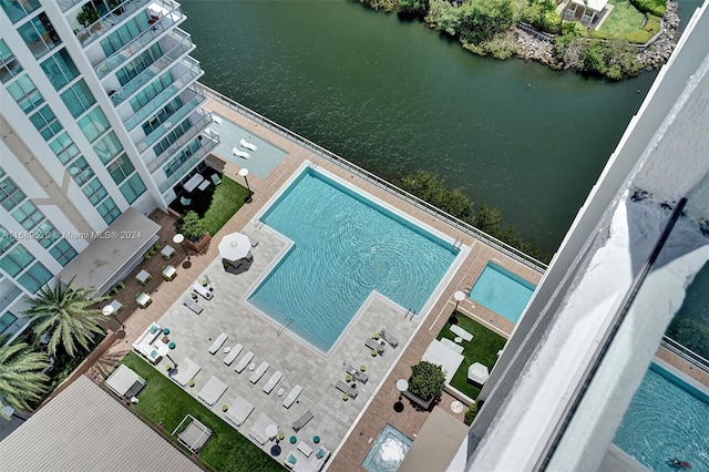 330 Sunny Isles Blvd Unit 5-2207, Sunny Isles Beach, FL 33160 - drone / aerial view of a nearby body of water