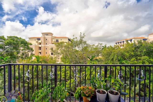 view of balcony