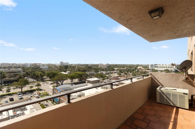 balcony with central AC