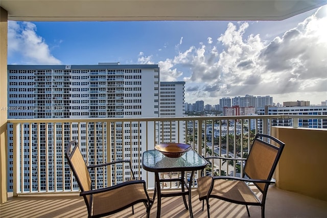 view of balcony