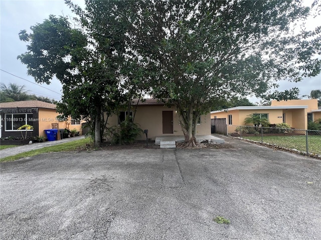 view of ranch-style home