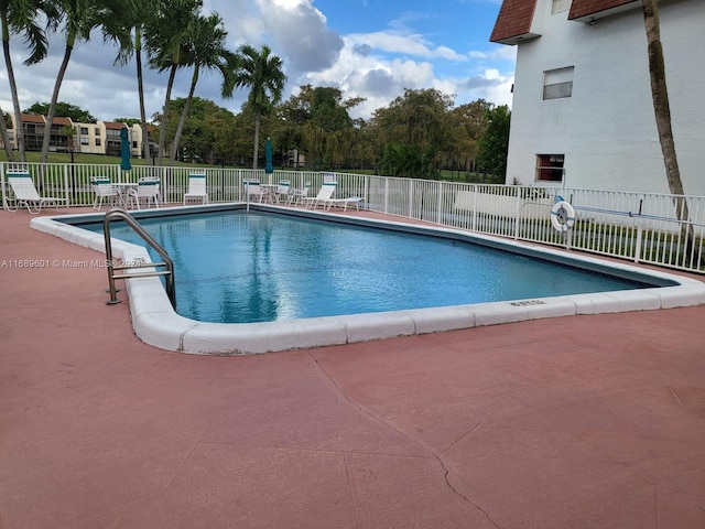 view of pool with a patio area