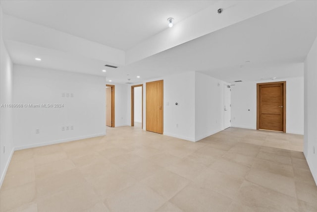 1135 103rd St Unit 403, Bay Harbor Islands, FL 33154 - spare room with recessed lighting and baseboards