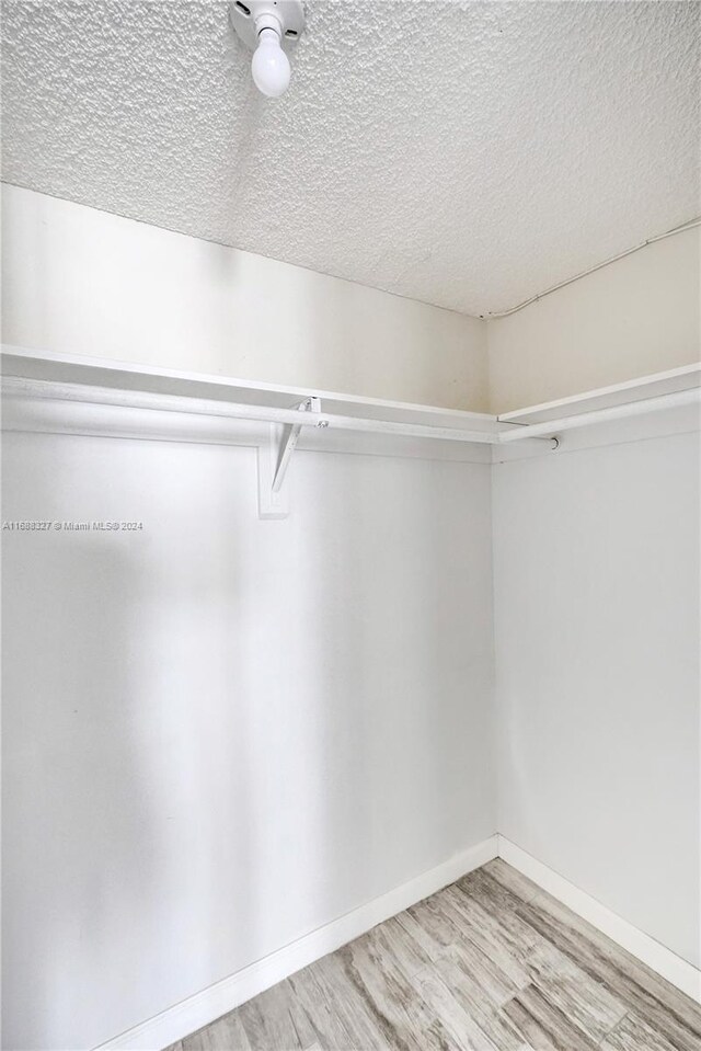 spacious closet featuring hardwood / wood-style floors