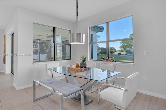 view of dining room