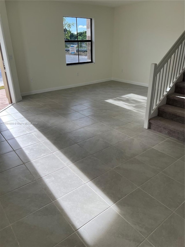 interior space featuring tile patterned flooring