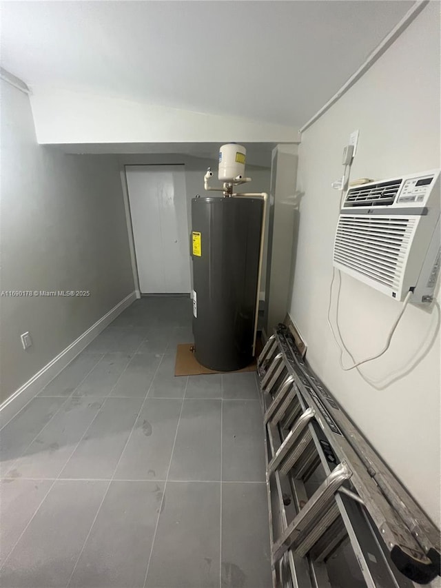 3731 SW 58th Ter, Davie, FL 33314 - utilities featuring electric water heater and a wall unit AC