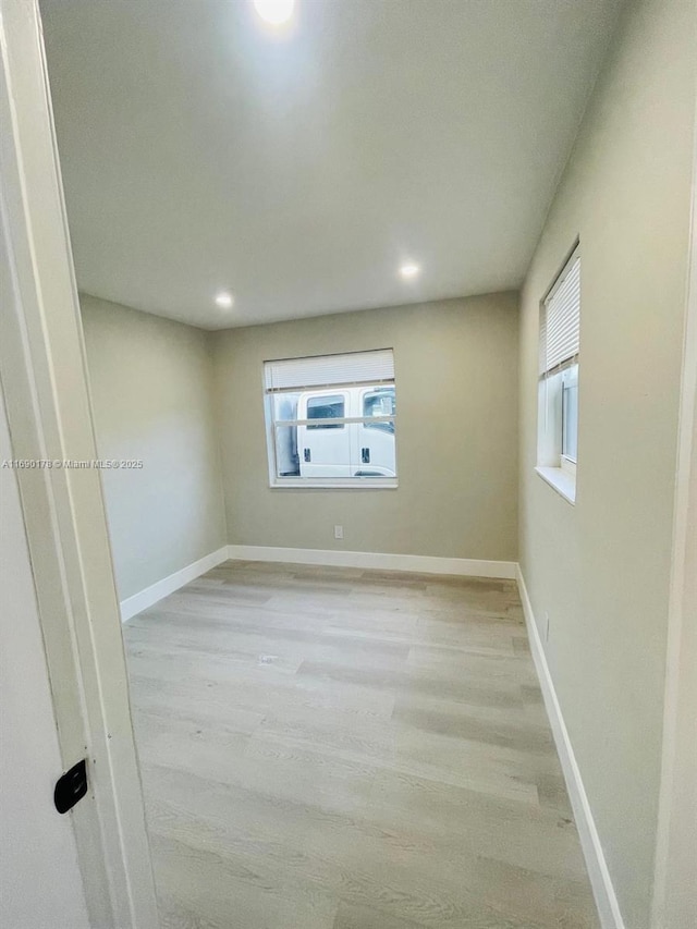 3731 SW 58th Ter, Davie, FL 33314 - spare room featuring light hardwood / wood-style floors