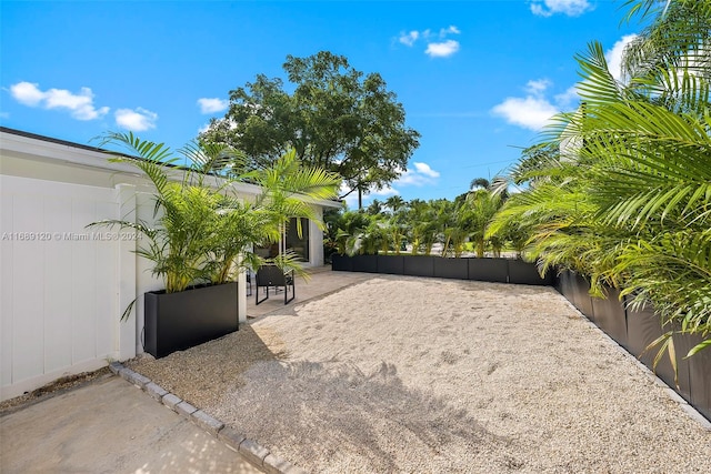 view of yard featuring a patio area